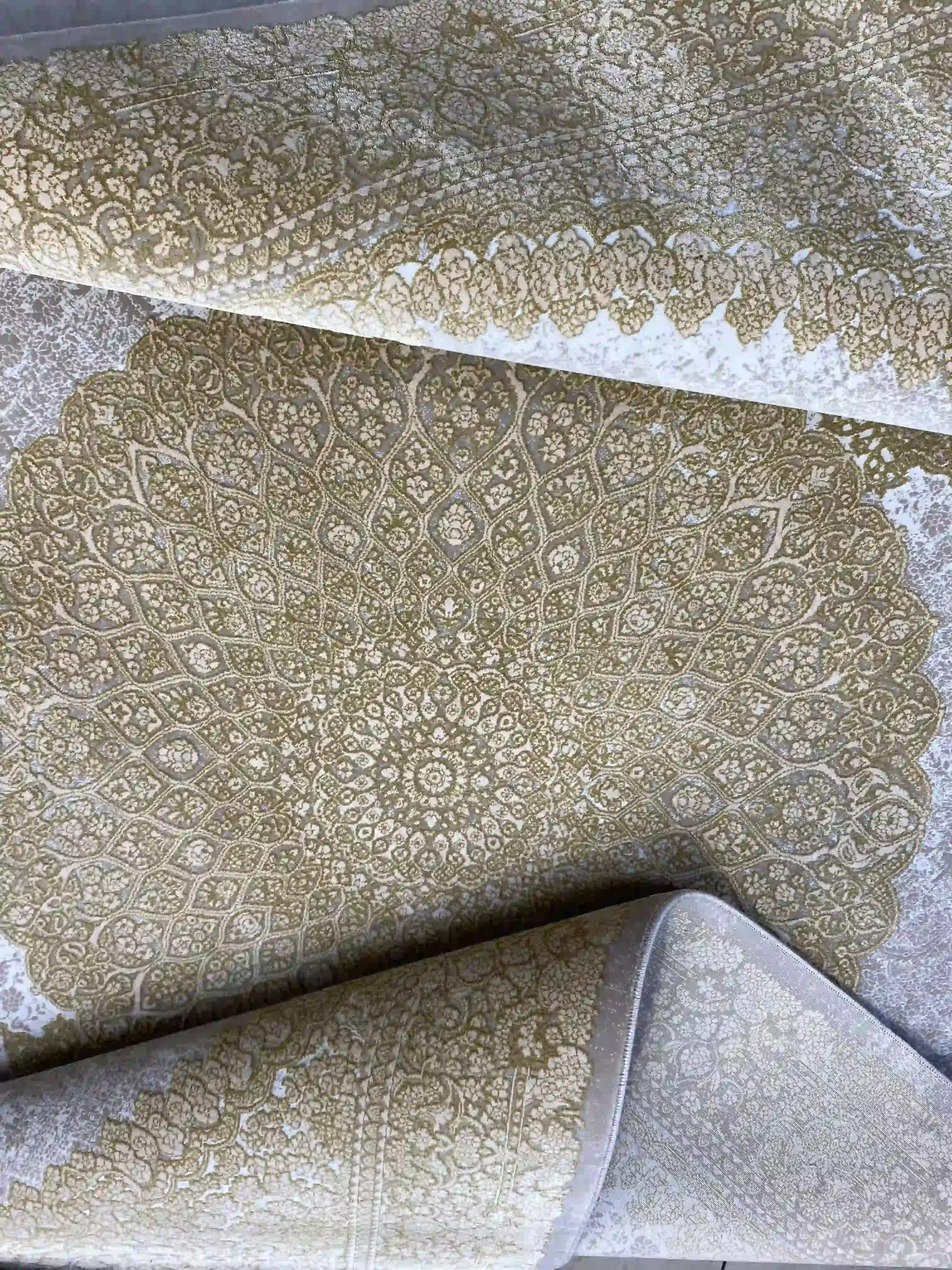 فرش نئو کلاسیک مدل سلطنتی طوسی
