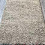 فرش پرز بلند مدل فلوکات نسکافه ای