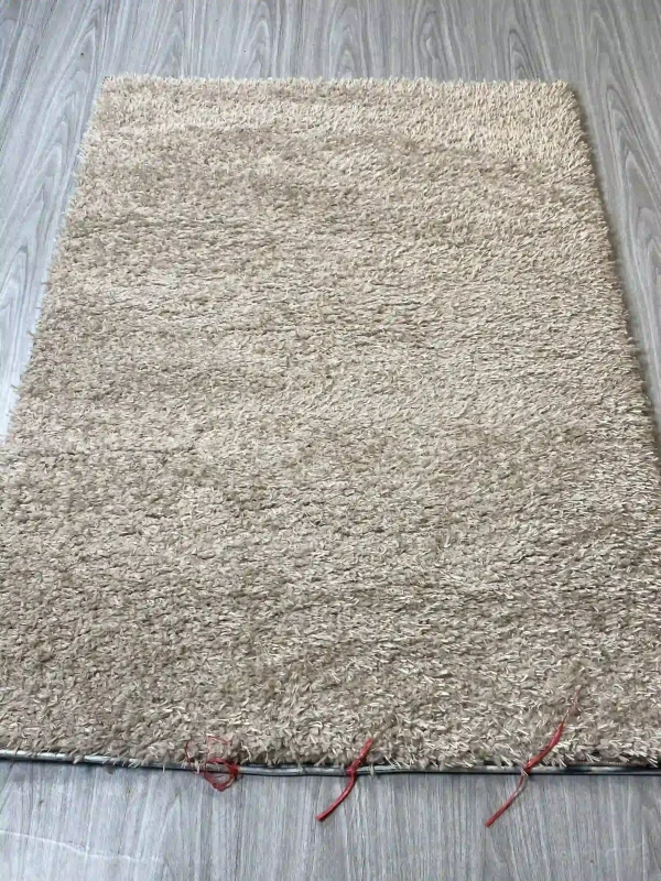 فرش پرز بلند مدل فلوکات نسکافه ای