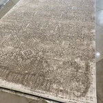 فرش مدرن ابرو بادی کرم  نسکافه ای