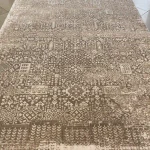 فرش مدرن افشان کرم   شکلاتی