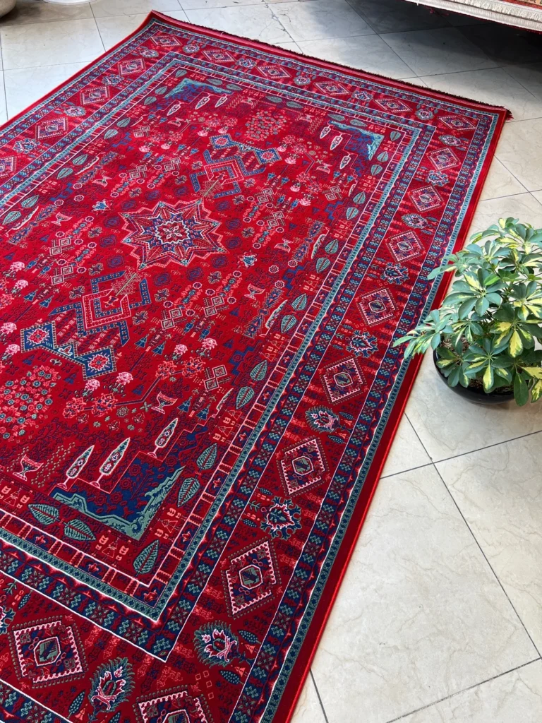 فرش طرح چهارباغ لاکی