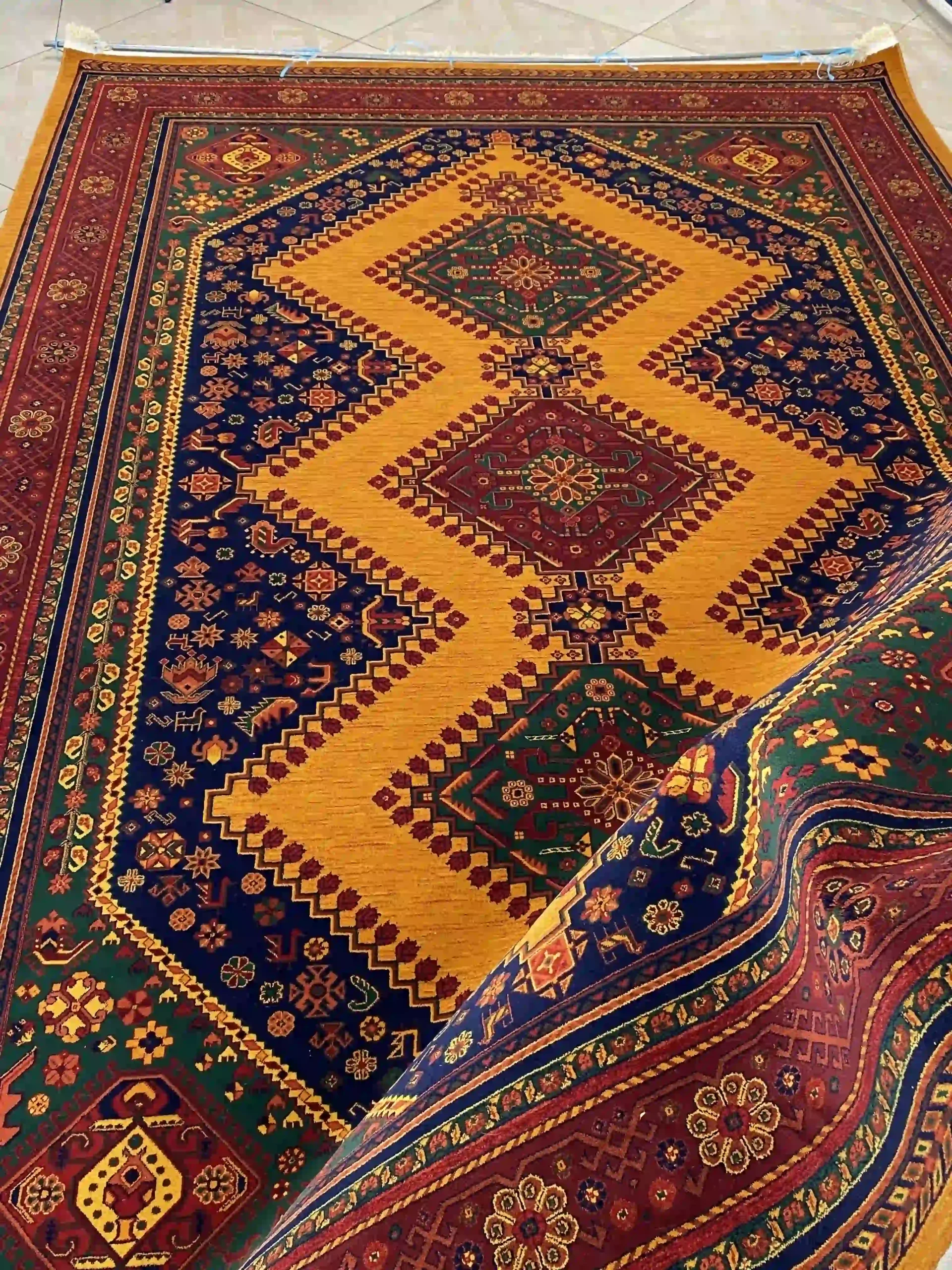 فرش یادگار زعفرانیه کد719d بابافرش