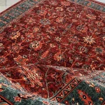 فرش  افشان لاکی سبز HM5108A