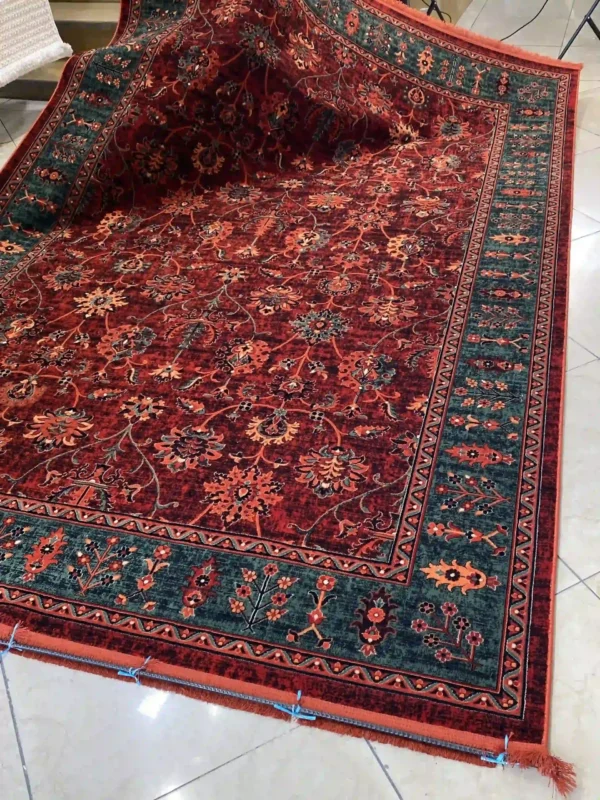 فرش افشان لاکی سبز HM5108A