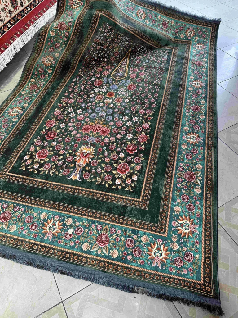 خرید فرش سبز