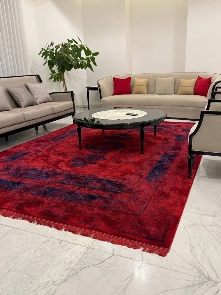 فرش لاکی ضخیم با نقش کلاسیک ایرانی