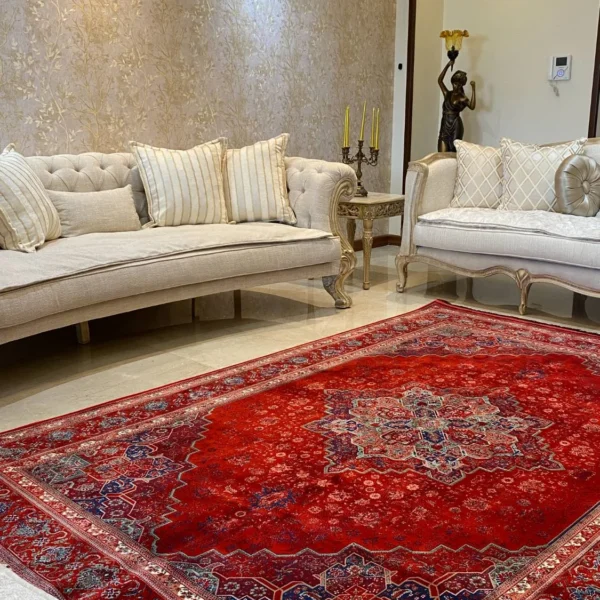 چیدمان منزل با فرش لاکی