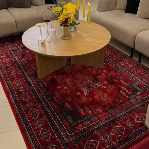 فرش لاکی بابافرش در پذیرایی