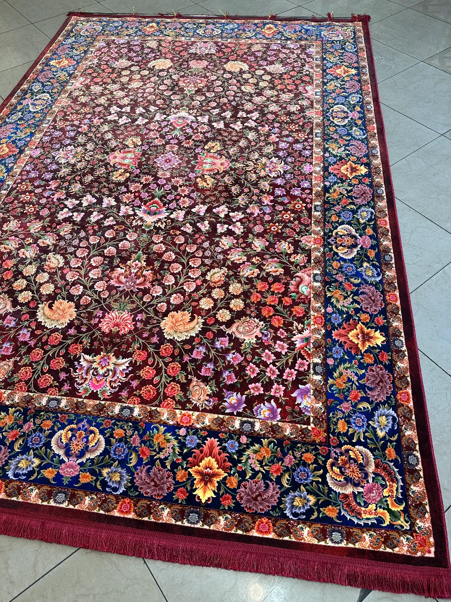 نمای کامل فرش ۱۱۶۳ طرح وزیری