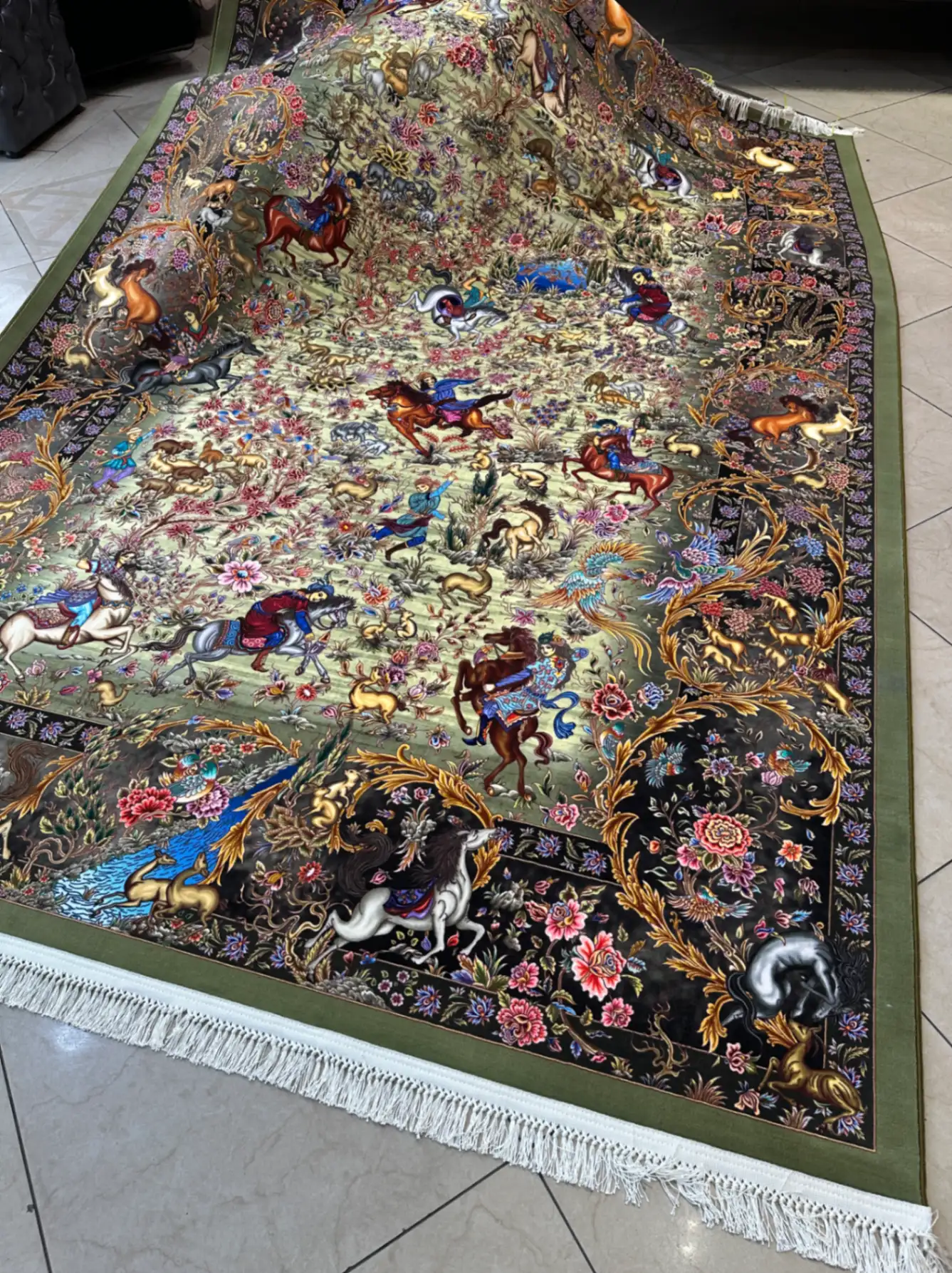 ارتفاع خاب ۷ میلیمتری و ظرافت بافت فرش اکریلیک کد 1676191